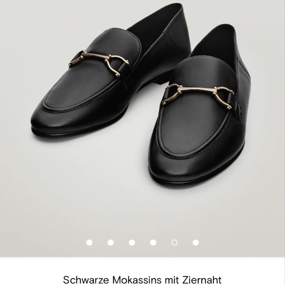 Massimo Dutti iconic black loafers